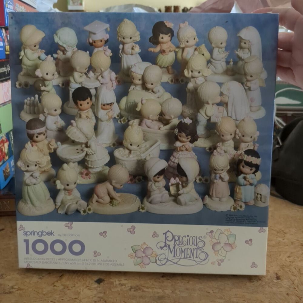 1998 Authentic Springbok Precious Moments 1000 Piece Jigsaw Puzzle Vintage